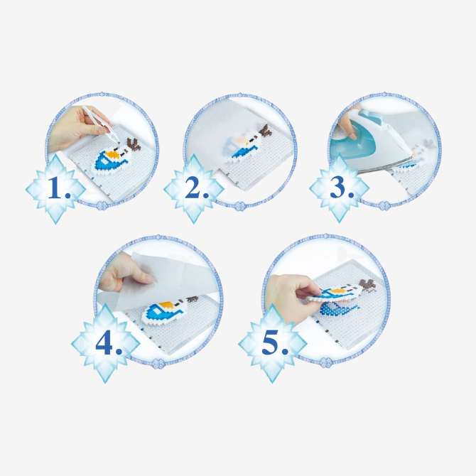 Perles à repasser la reine des neiges